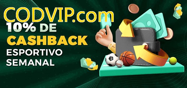 10% de bônus de cashback na CODVIP.com