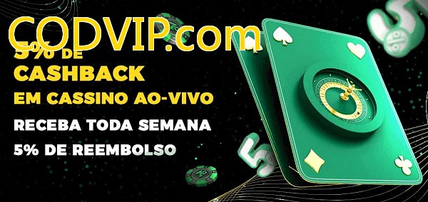 Promoções do cassino ao Vivo CODVIP.com